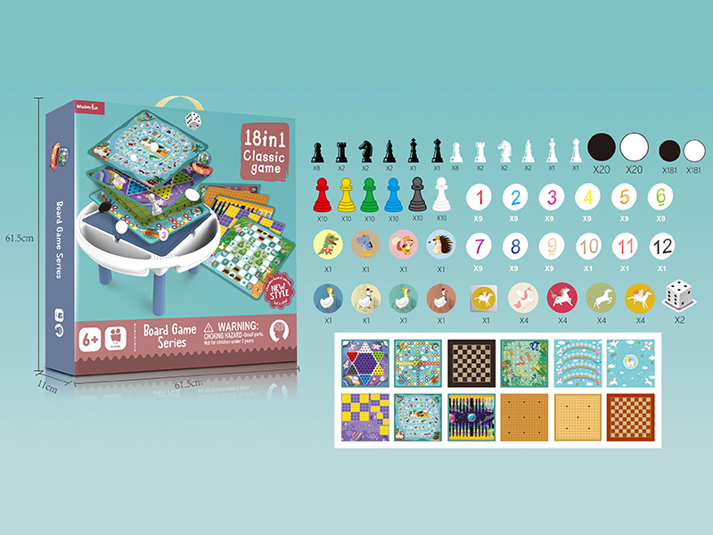 18 In 1 Board Game Table