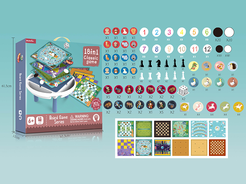 18 In 1 Board Game Table