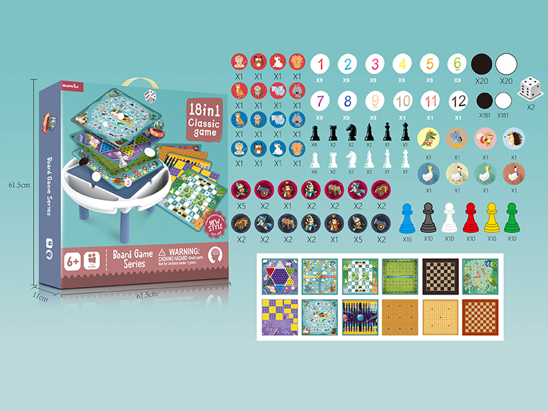 18 In 1 Board Game Table