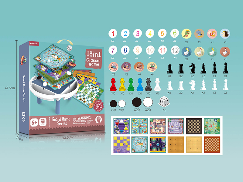 18 In 1 Board Game Table