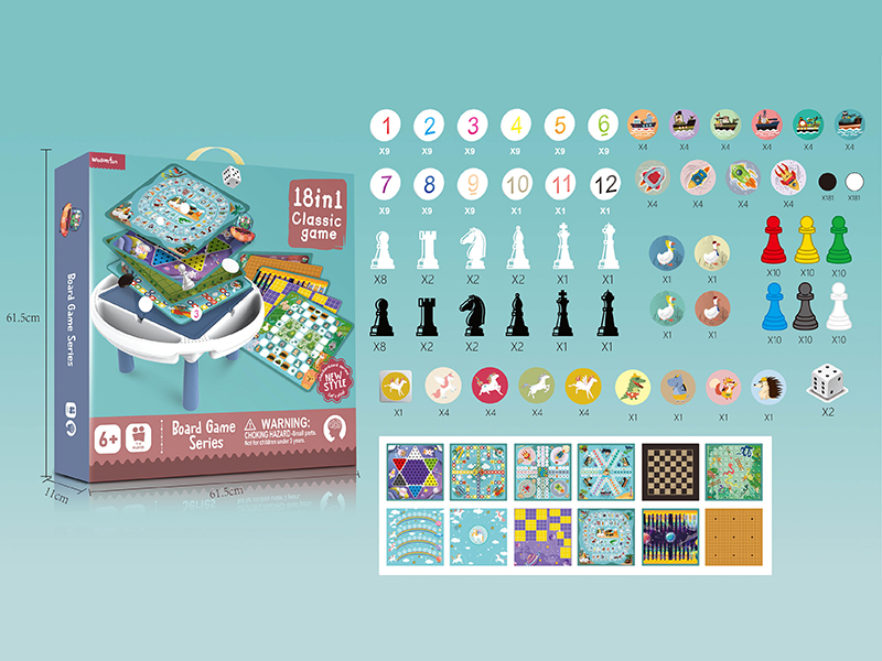 18 In 1 Board Game Table