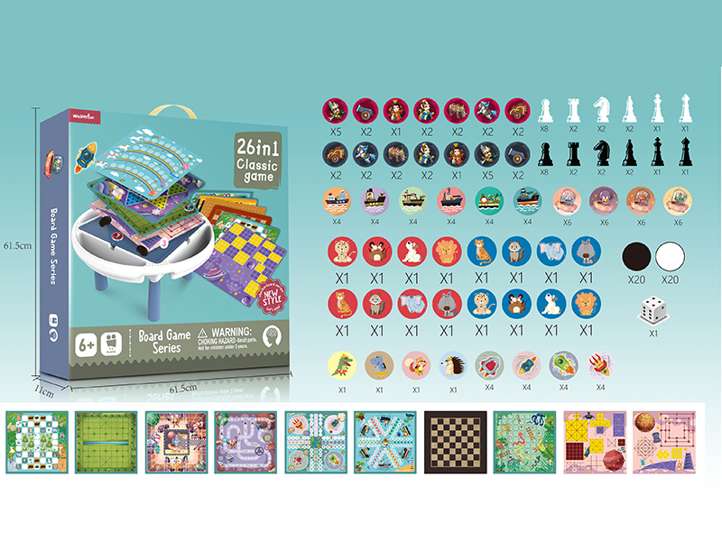 26 In 1 Board Game Table