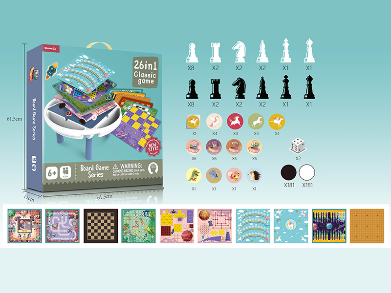 26 In 1 Board Game Table