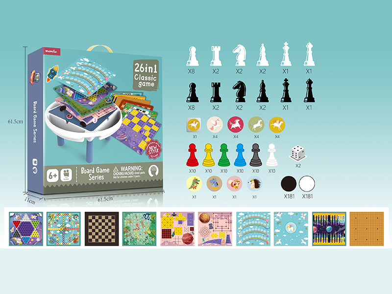 26 In 1 Board Game Table