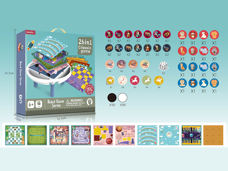 26 In 1 Board Game Table