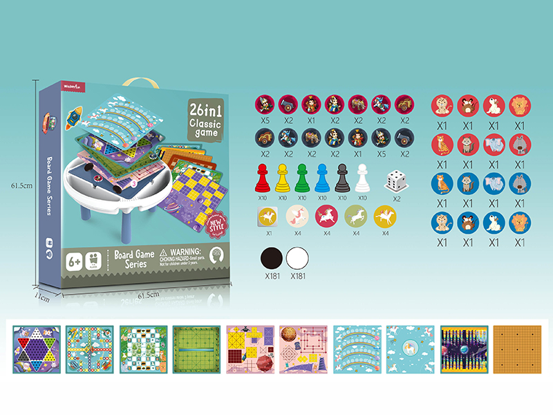 26 In 1 Board Game Table