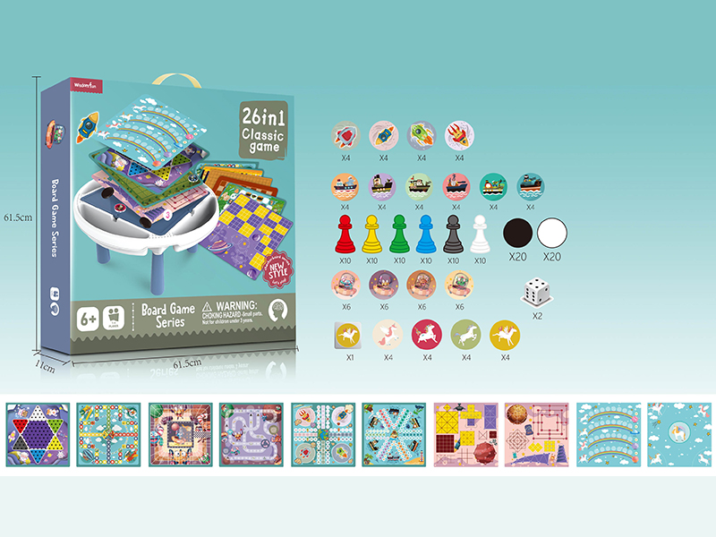 26 In 1 Board Game Table