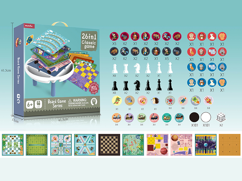 26 In 1 Board Game Table