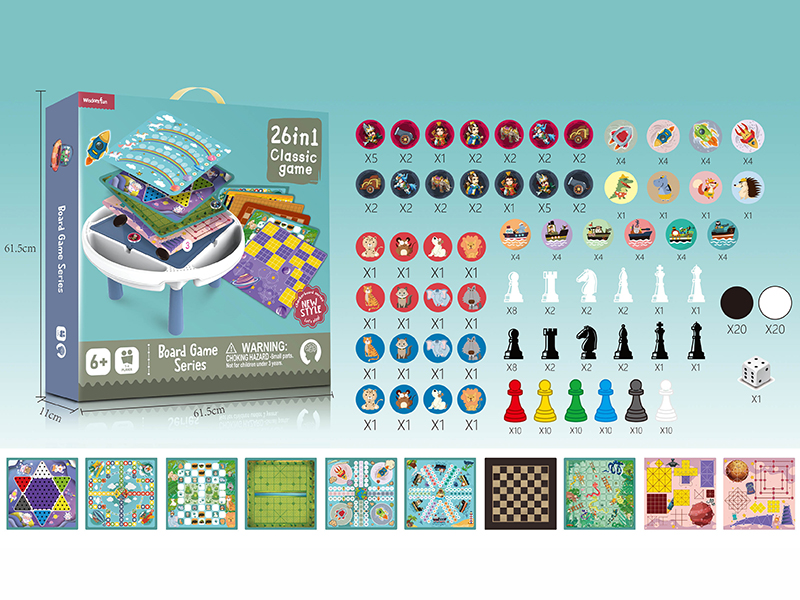 26 In 1 Board Game Table