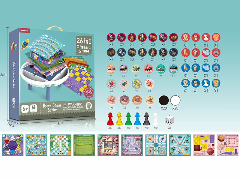 26 In 1 Board Game Table