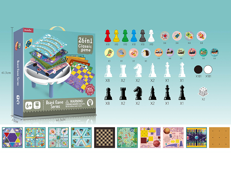 26 In 1 Board Game Table