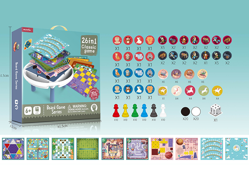 26 In 1 Board Game Table