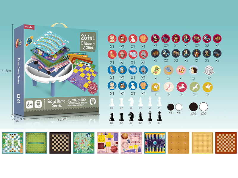 26 In 1 Board Game Table