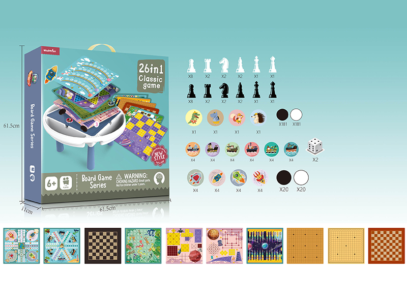 26 In 1 Board Game Table