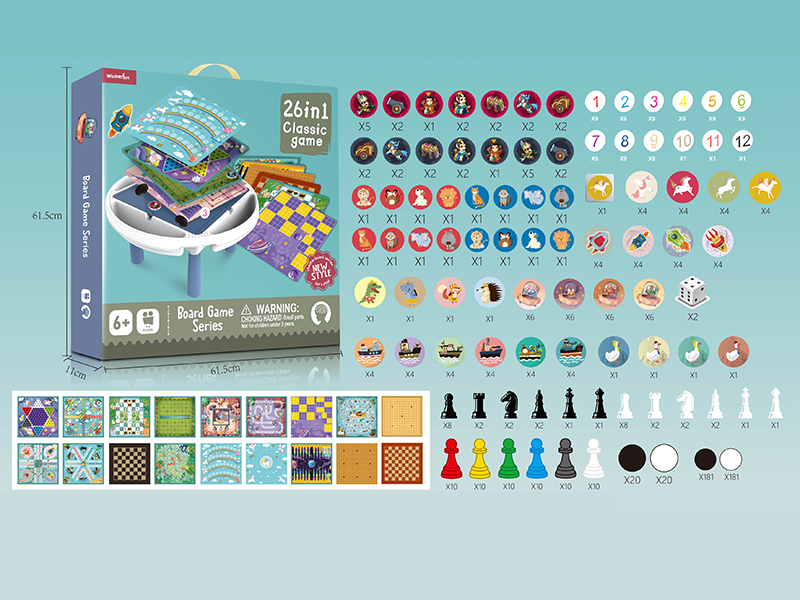 26 In 1 Board Game Table