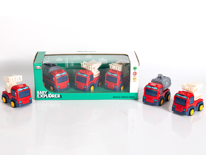 Friction Ladder Car, Lift Car, Water Cannon Car(3PCS)