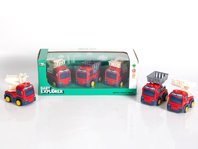 Friction Ladder Car, Lift Car, Rescue Car(3PCS)
