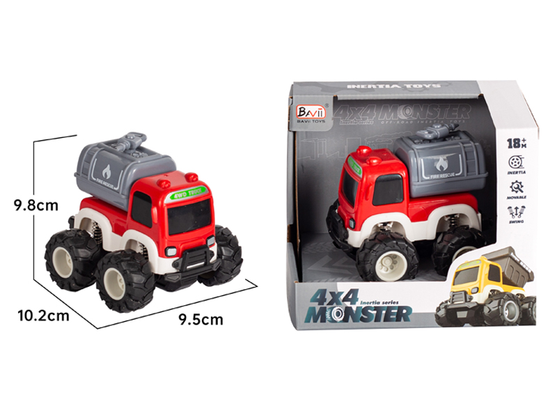 4Wd Friction Off-Road Fire Water Gun Truck