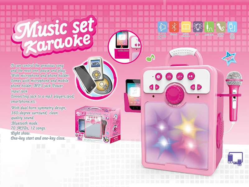 Mirror Style Singer (Single Microphone/Pink)