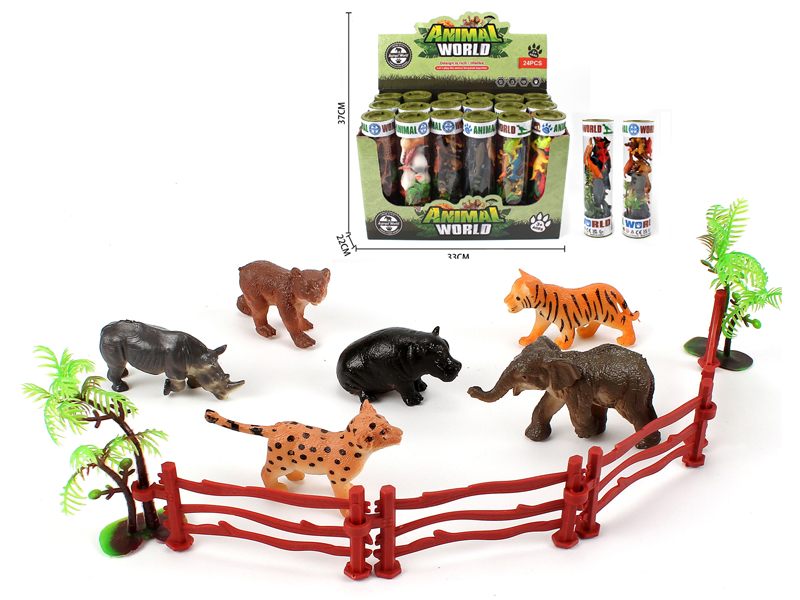 24PCS nimals Toy Set