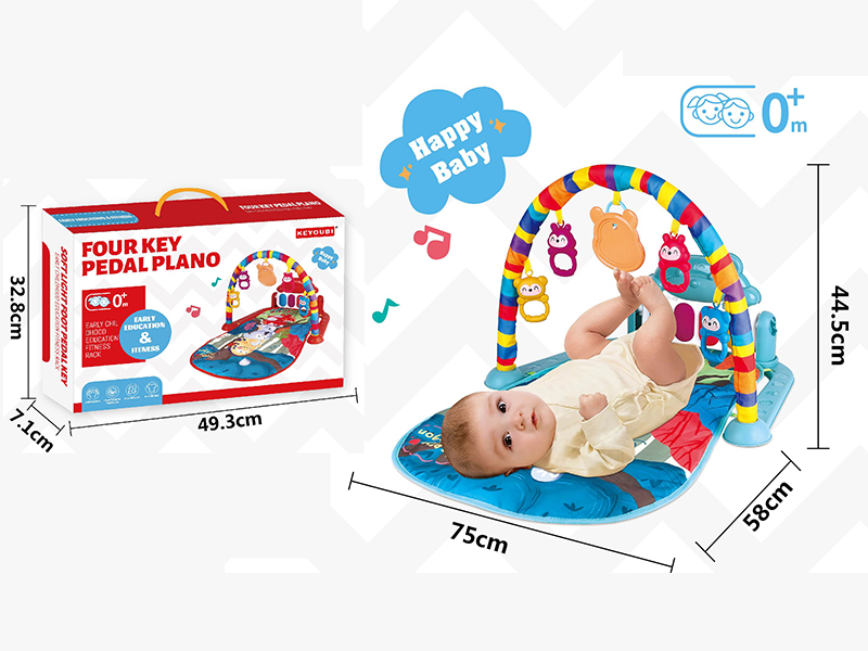 Baby Four Key Pedal Piano Fitness Blanket