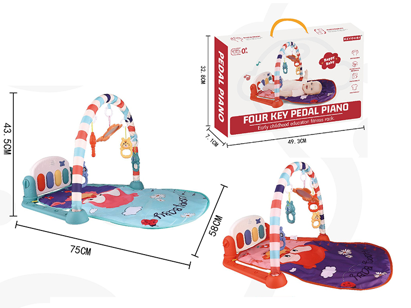 Baby Four Key Pedal Piano Fitness Blanket