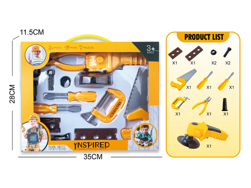 B/O Tool Set (Electric Angle Grinder+Accessories)