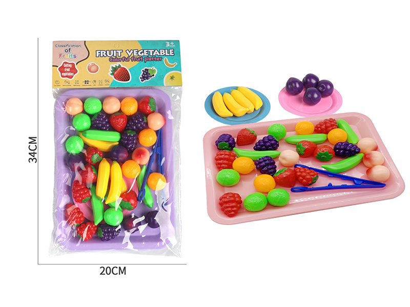 40Pcs Small Fruit And Vegetable Toy Set