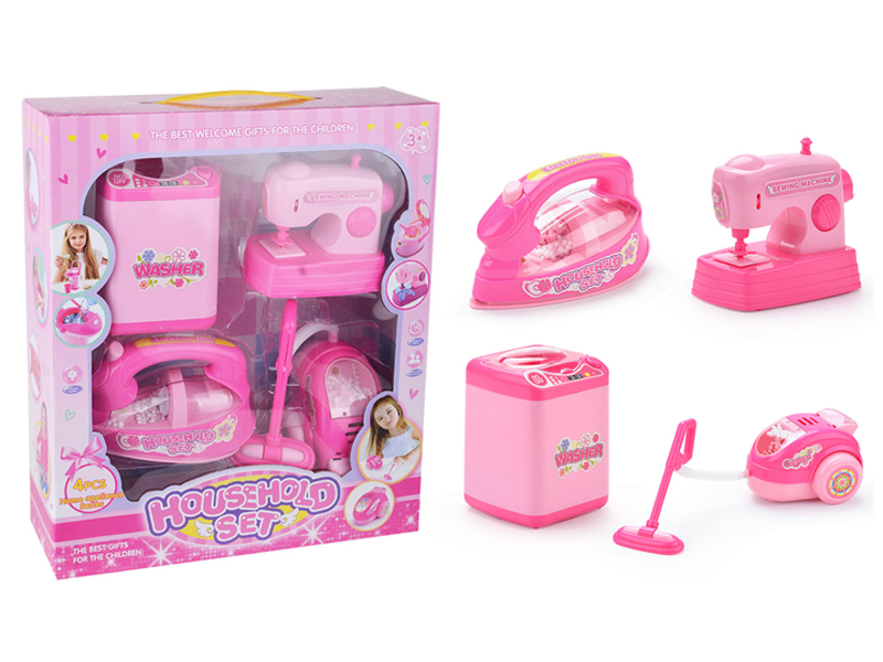 B/O Iron+Sewing Machine+Washing Machine+Vacuum Cleaner