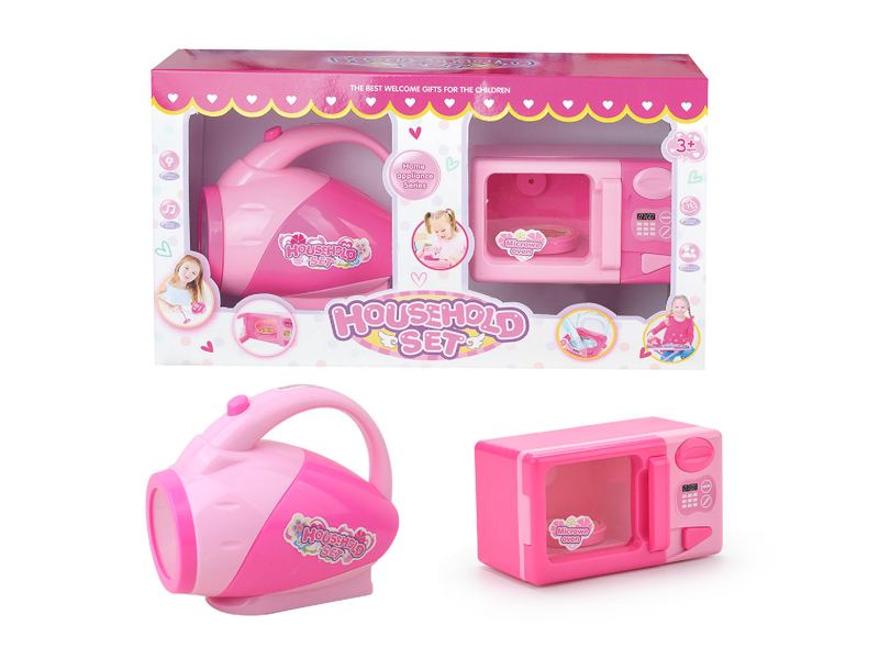 B/O Flashlight+Microwave Oven Toy