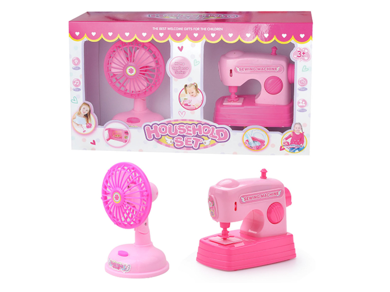 B/O Fan+Sewing Machine Toy