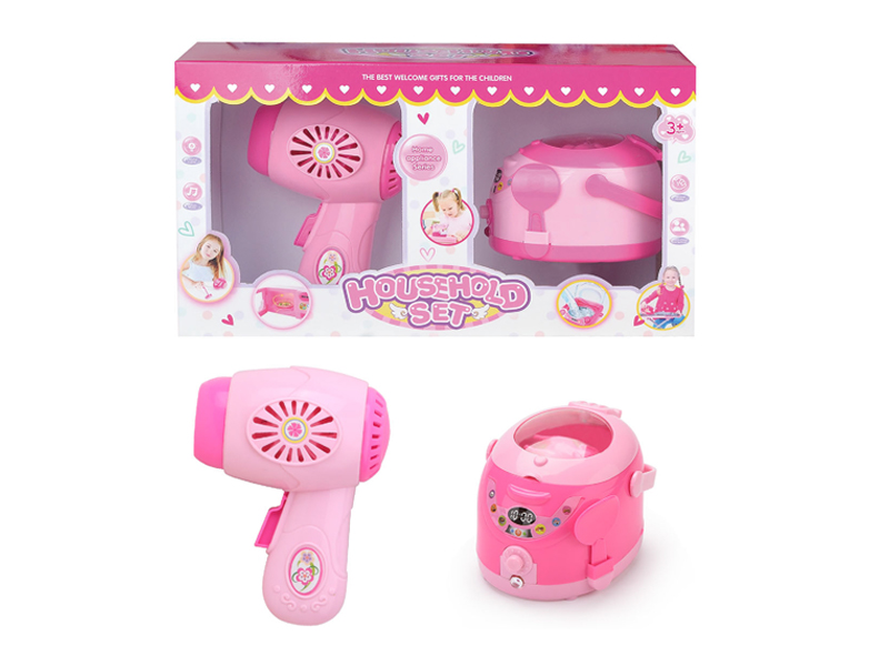 B/O Hair Dryer+Rice Cooker Toy