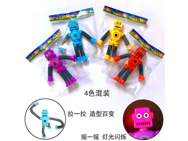 Sucker Decompression Telescopic Tube Robot With Light