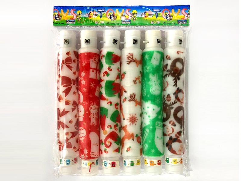 Corrugated Decompression Expansion Tube With Light-Christmas Pattern