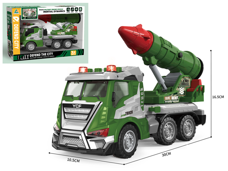 1:16 Friction Military Missile Vehicle With Sound And Light