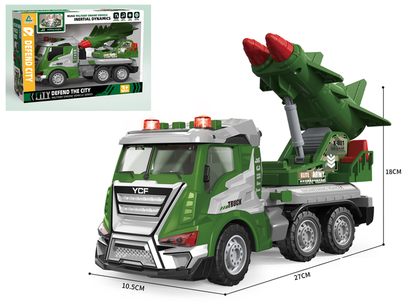 1:16 Friction Military Missile Vehicle With Sound And Light