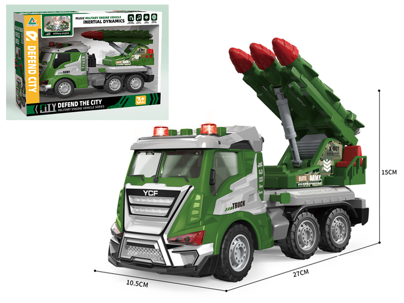 1:16 Friction Military Missile Vehicle With Sound And Light
