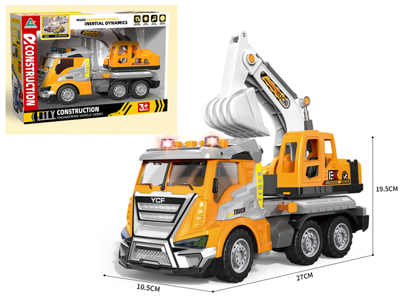 1:16 Friction Engineering Excavator With Sound And Light