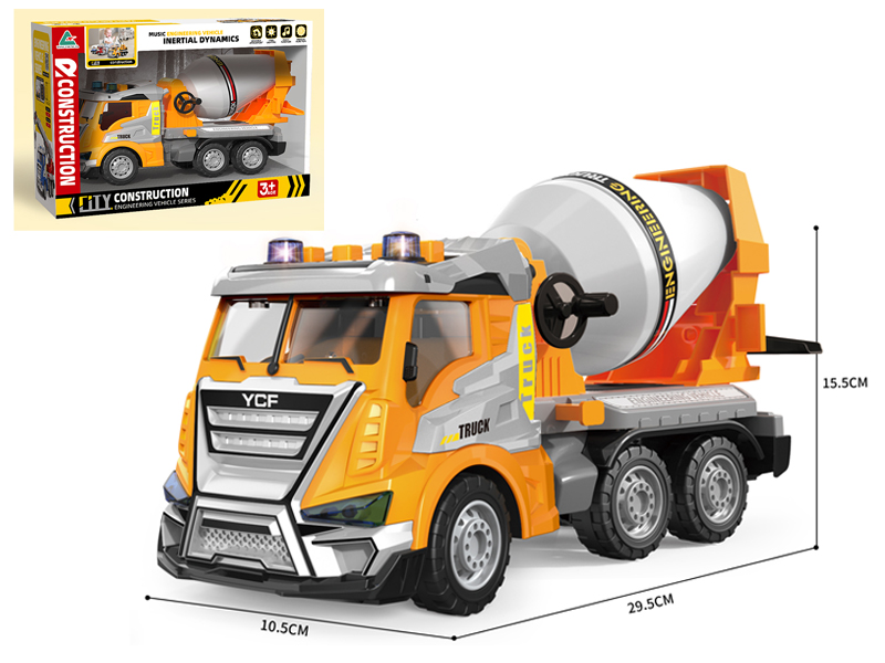 1:16 Friction Engineering Cement Truck With Sound And Light