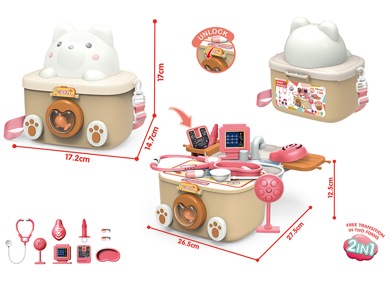 Doctor Set Storage Bear Backpack