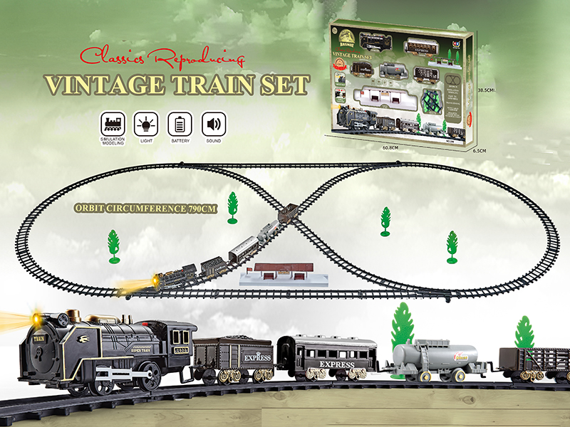 Electric Rail Train With Light And Music