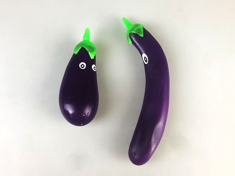 12Pcs Eggplant Decompression Toy