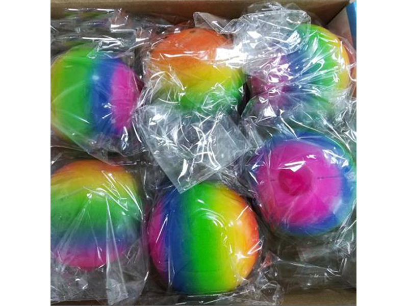9Pcs Rainbow Flour Ball Decompression Toy