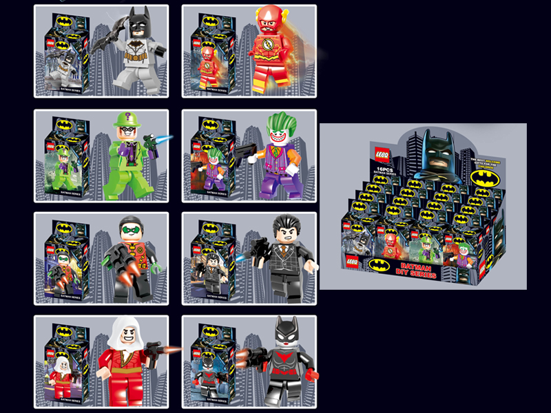 16PCS Batman Building Blocks