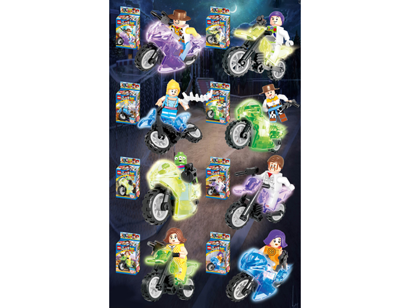 Toy Story With Motorcycle Building Blocks