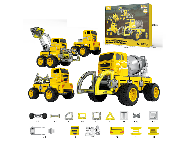4 In 1 Magnetic Deformation Engineering Truck
