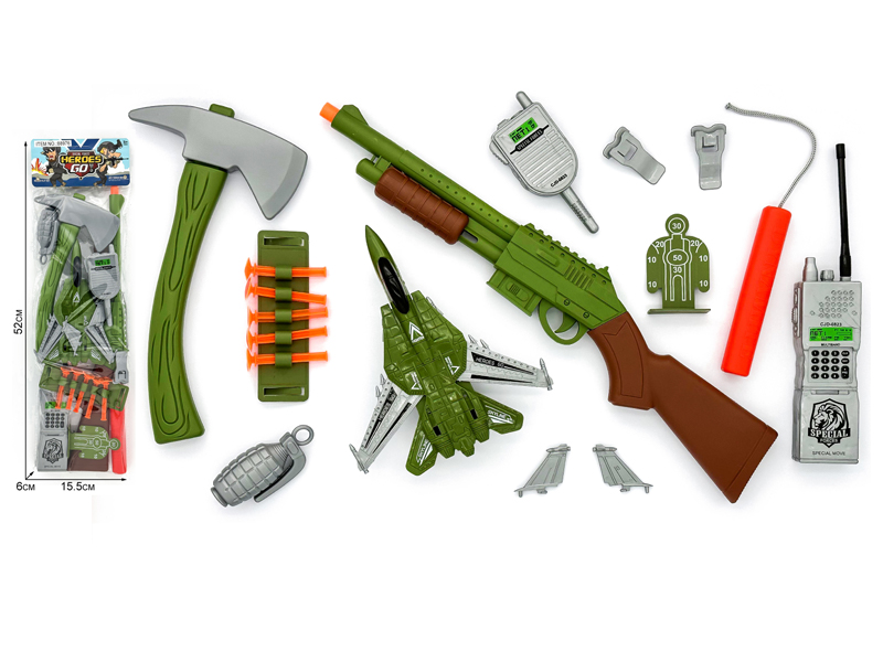 18PCS Military Police Toy Set