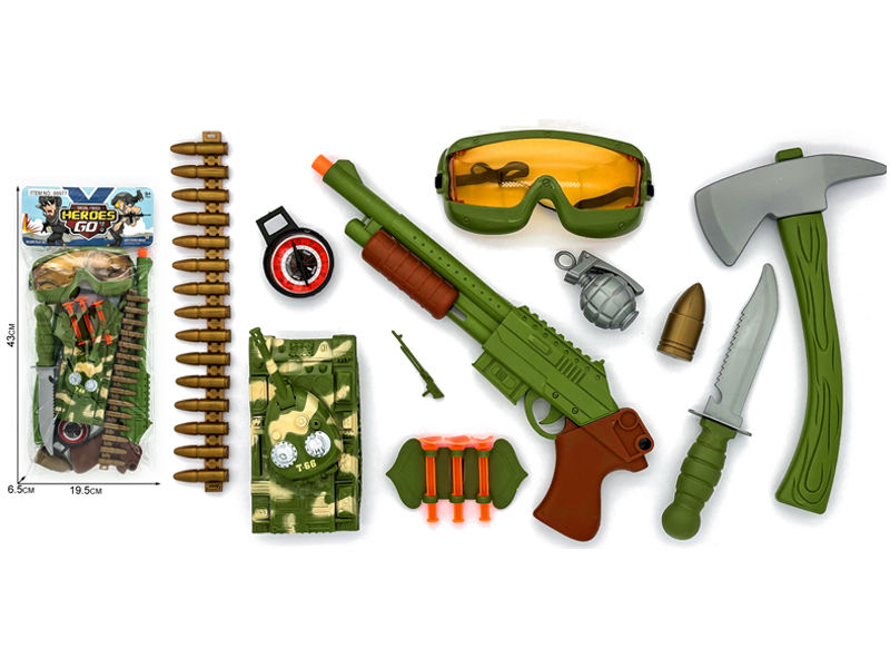 14PCS Military Police Toy Set