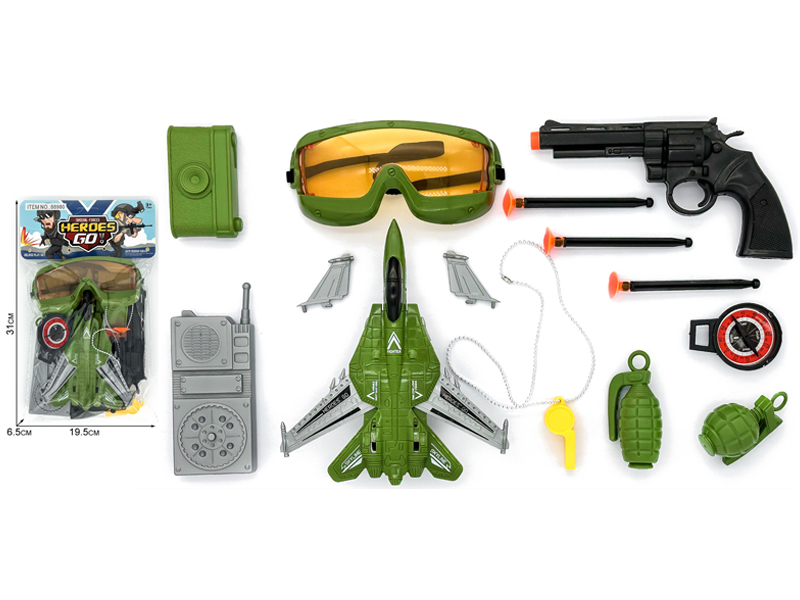 14PCS Military Police Toy Set
