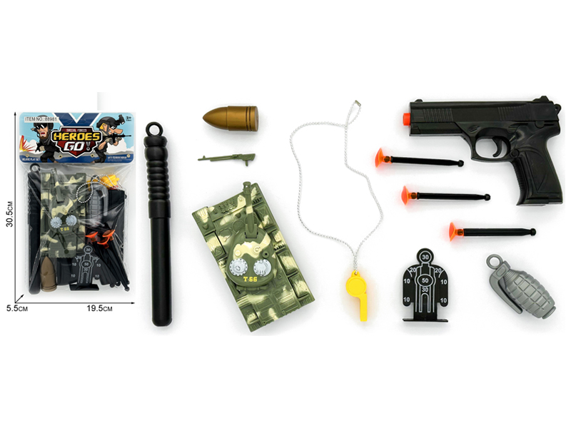 11PCS Military Police Toy Set
